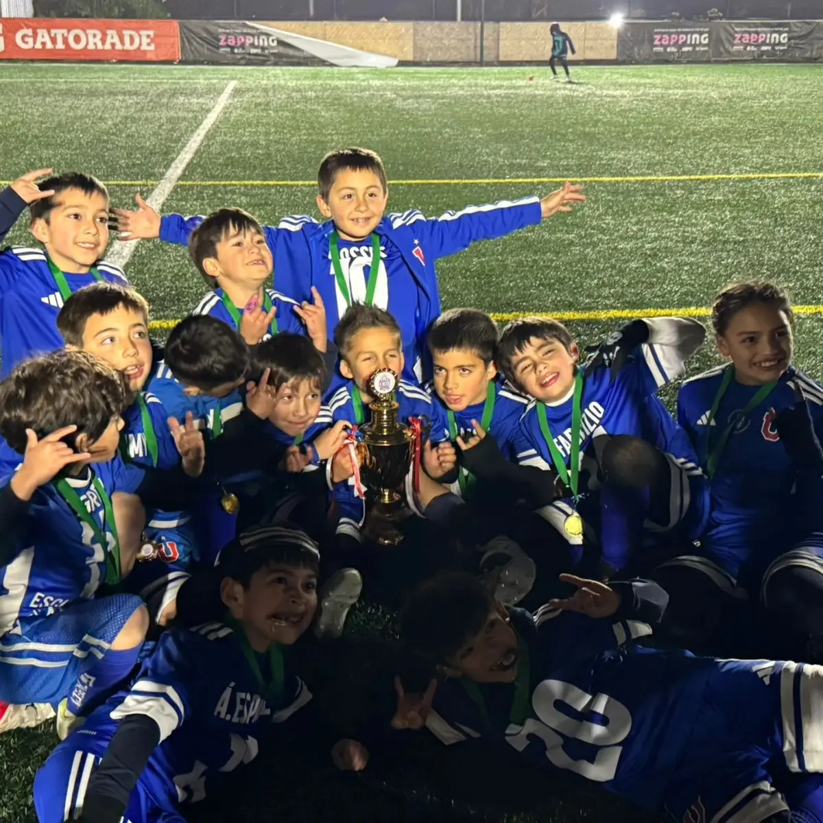 Fran Jr con su equipo